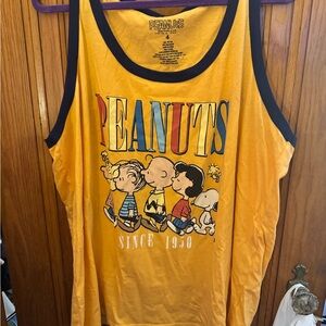 Peanuts Yellow Tank Top
